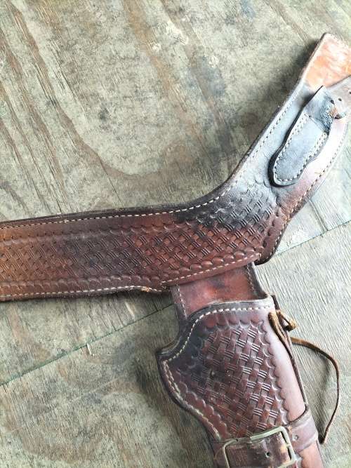 El Paso Leather Belt with Holster