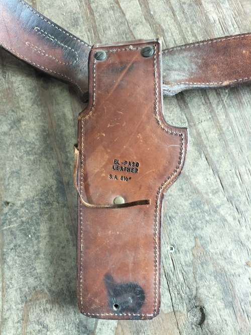 El Paso Leather Belt with Holster