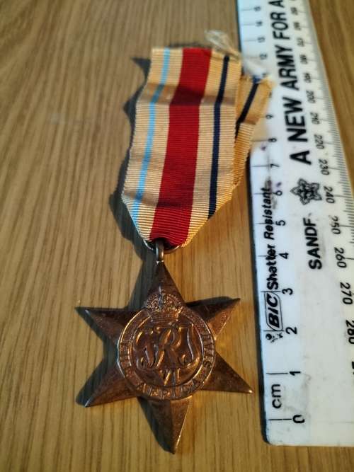WW2 Medal issued to 104378 H.B. Trollip