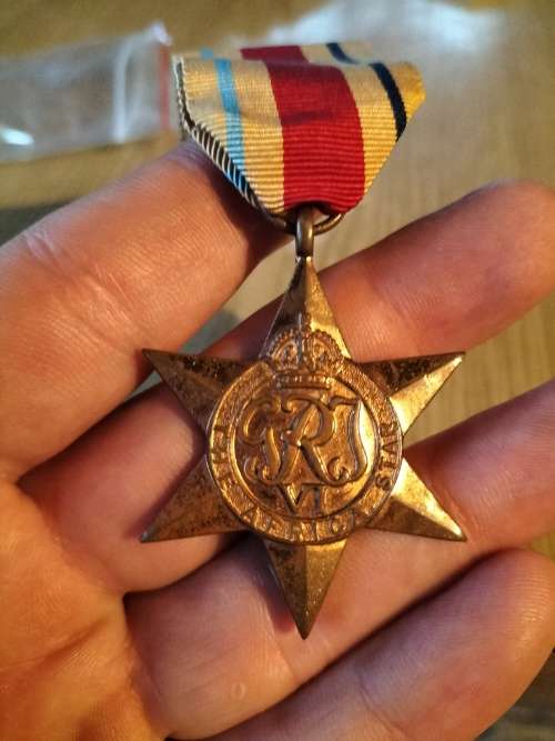 WW2 Medal issued to 104378 H.B. Trollip