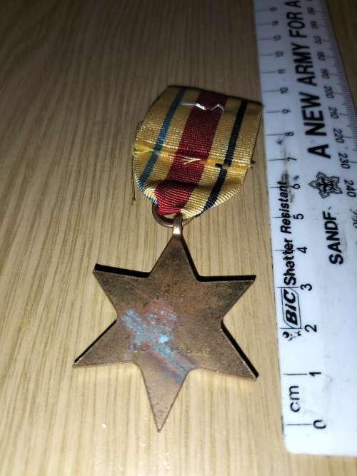 WW2 Medal issued to N13537 J.D. Dlamatsane?