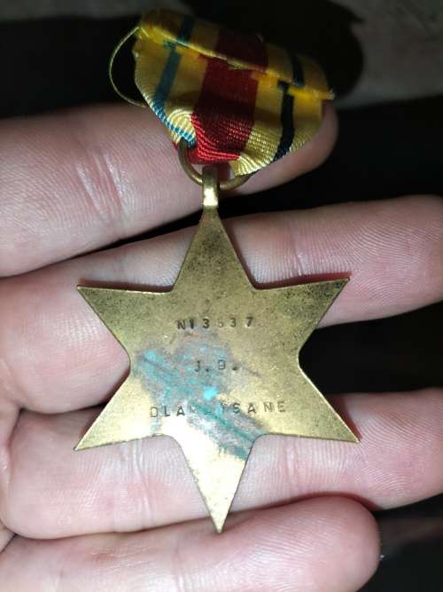 WW2 Medal issued to N13537 J.D. Dlamatsane?