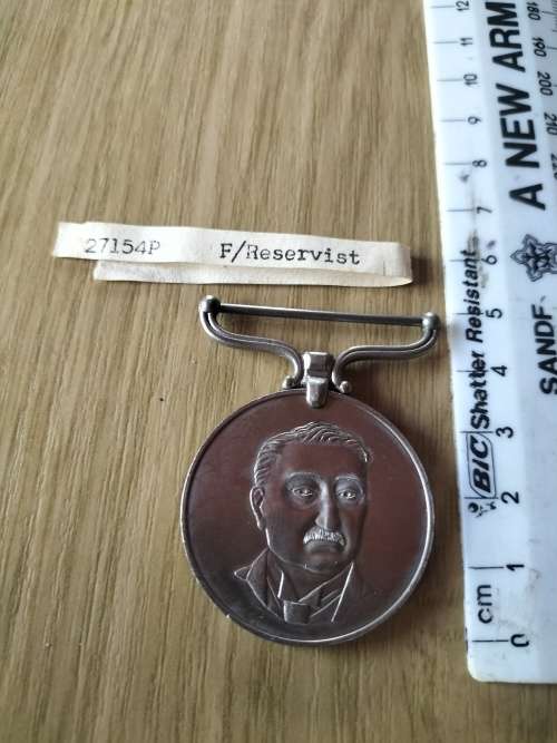 Rhodesian General Service Medal issued to 27154P F/Reservist J.G. Jones (No Ribbon)