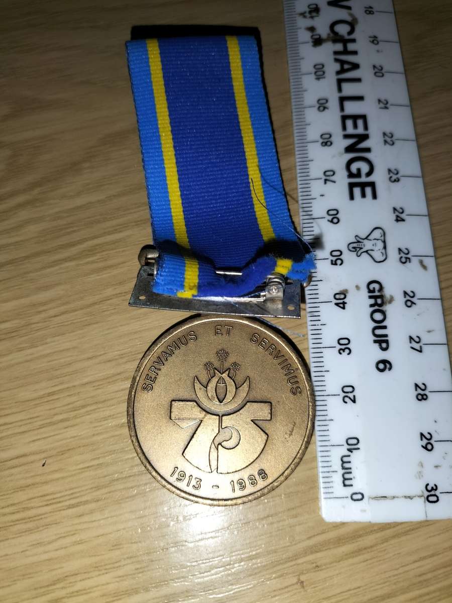 Old SAP 75 Year Anniversary Medal (Full Size)