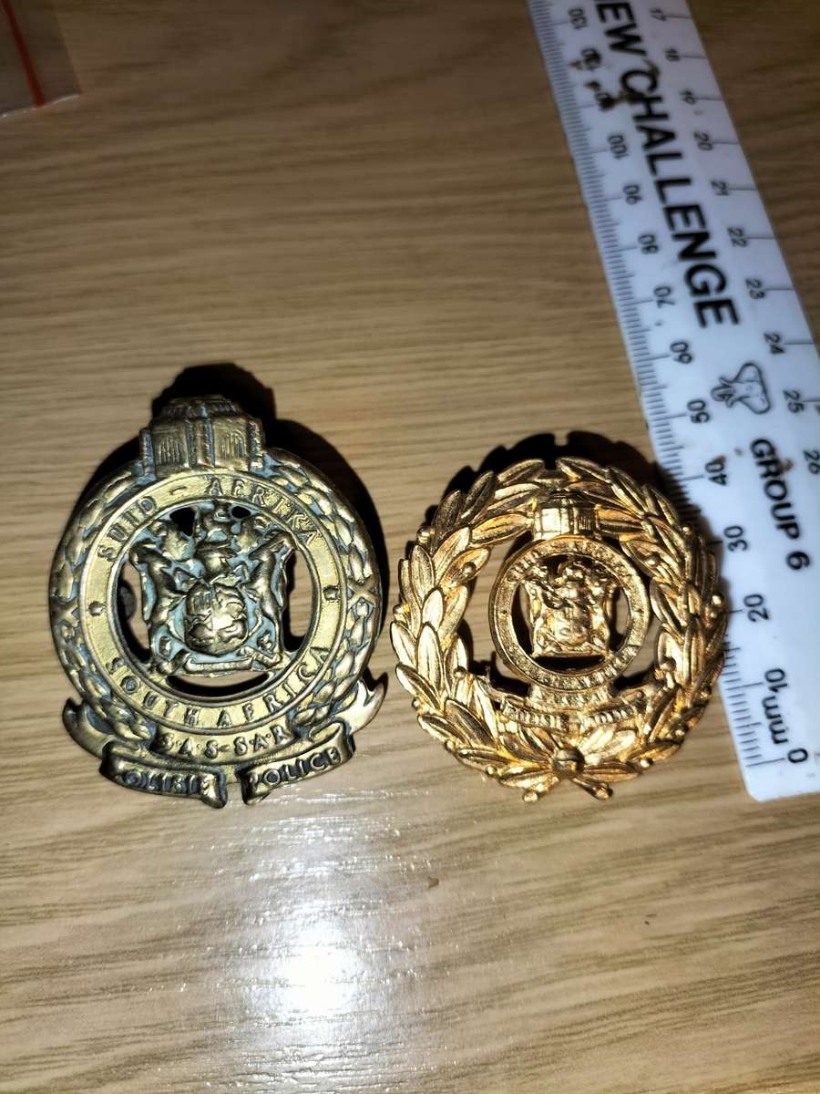 Old SA Railway Police Badge Combo (2x Items)