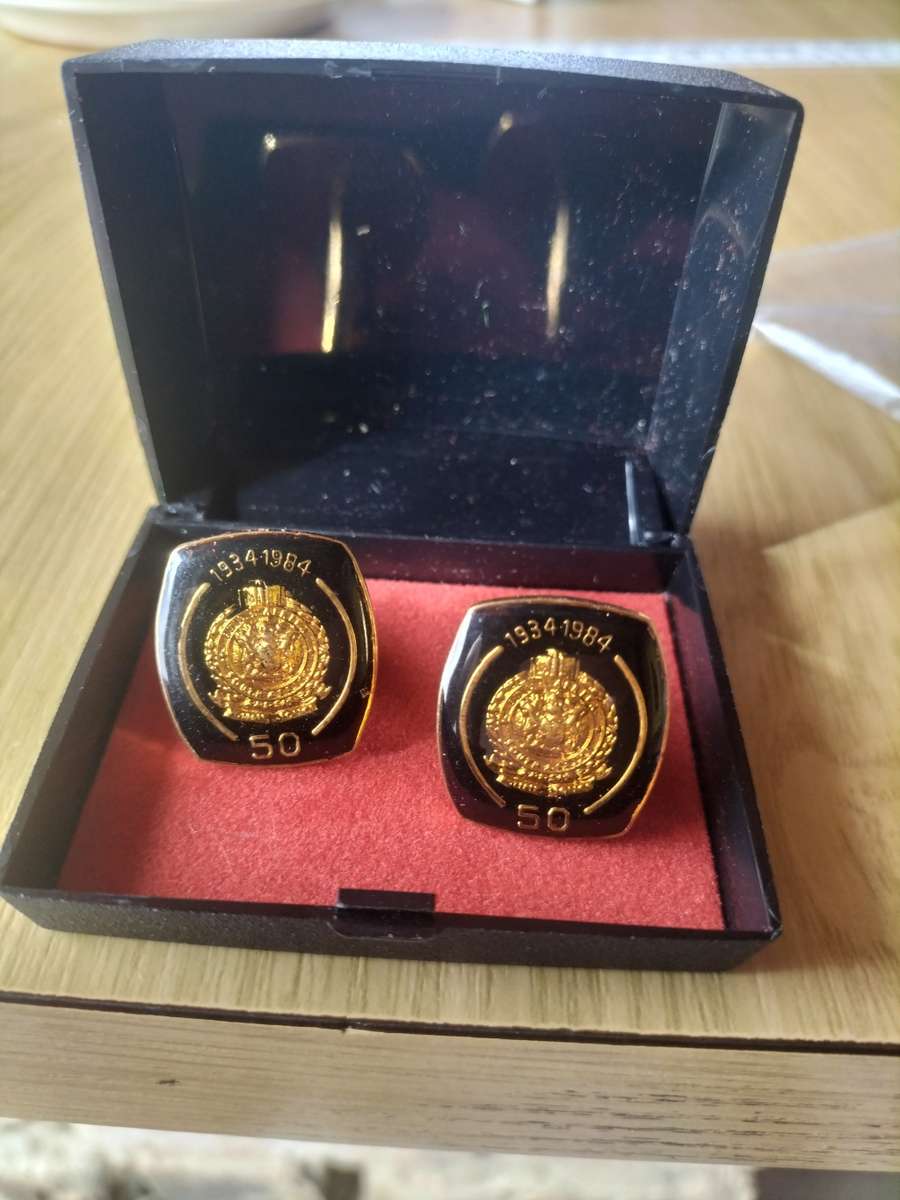 Old SA Railway Police 50 Year Anniversary Cufflinks