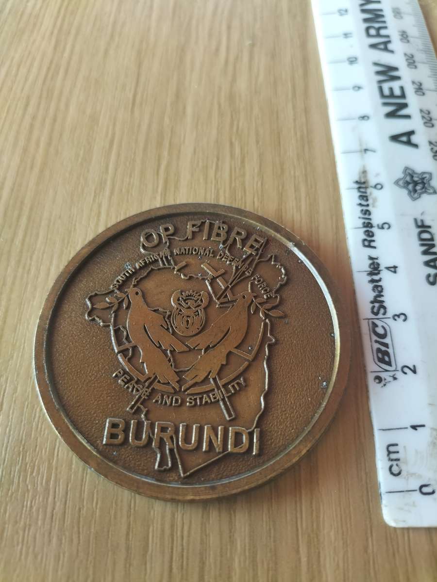 SANDF OP Fibre Burundi Medallion