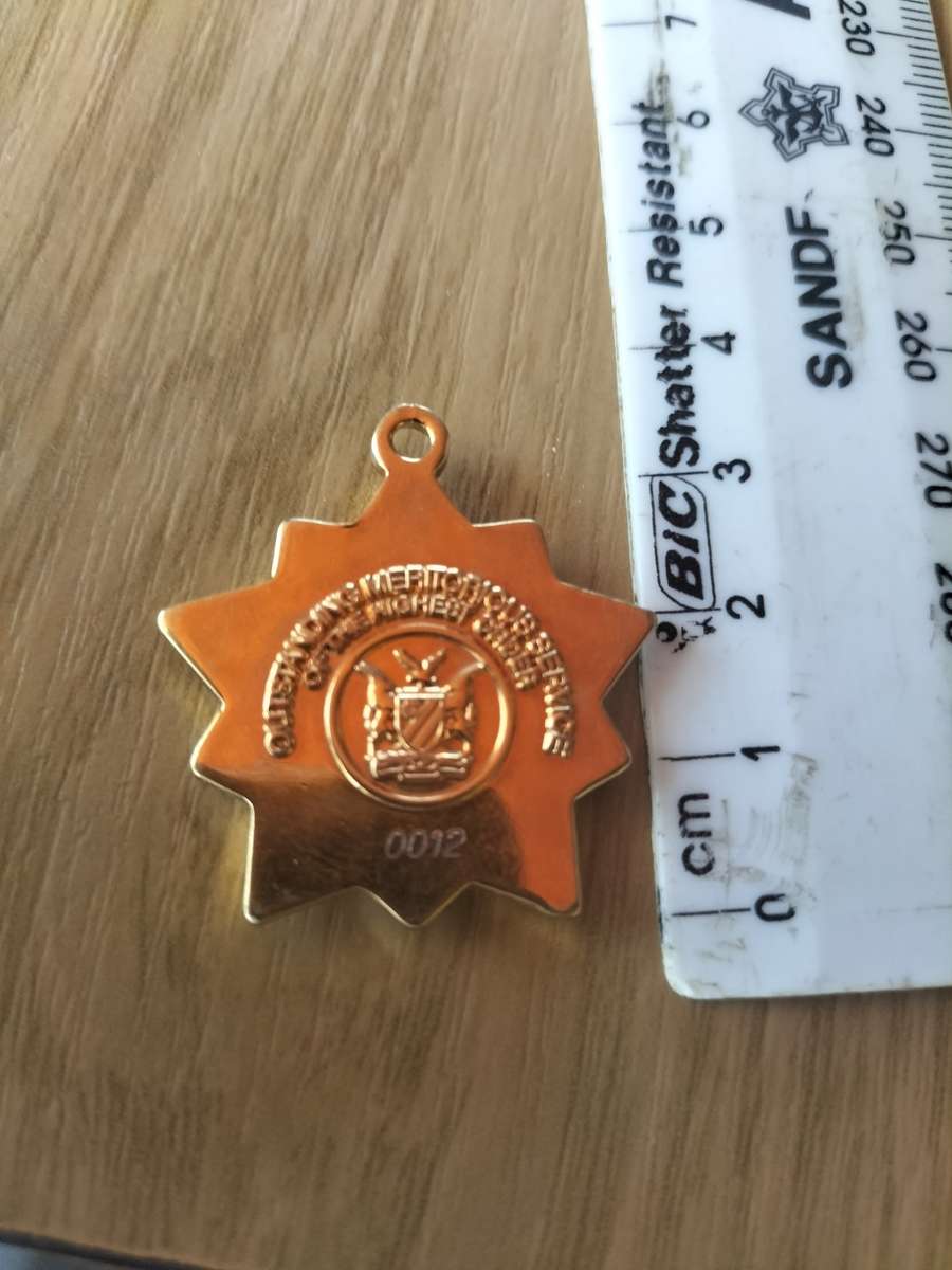 Namibian Outstanding Meritorious Service of The Highest Order Medal (No Ribbon)