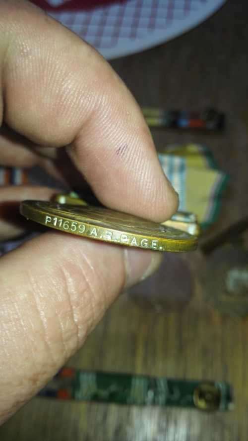 Rare!!! Korean War - SAAF Medal Lot - Issued to A. R. Page (One bid for Everything)