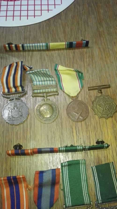 Rare!!! Korean War - SAAF Medal Lot - Issued to A. R. Page (One bid for Everything)