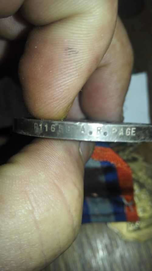 Rare!!! Korean War - SAAF Medal Lot - Issued to A. R. Page (One bid for Everything)