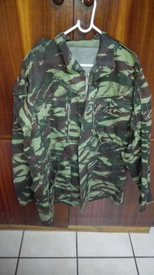 SADF Recce Copy French Lizard Camo Jacket (Label says Medium but it fits XXL)