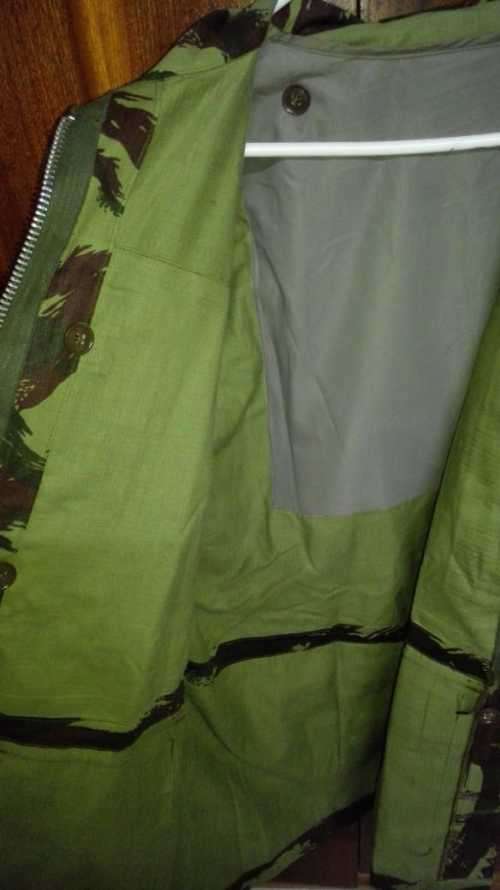 SADF Recce Copy French Lizard Camo Jacket (Label says Medium but it fits XXL)