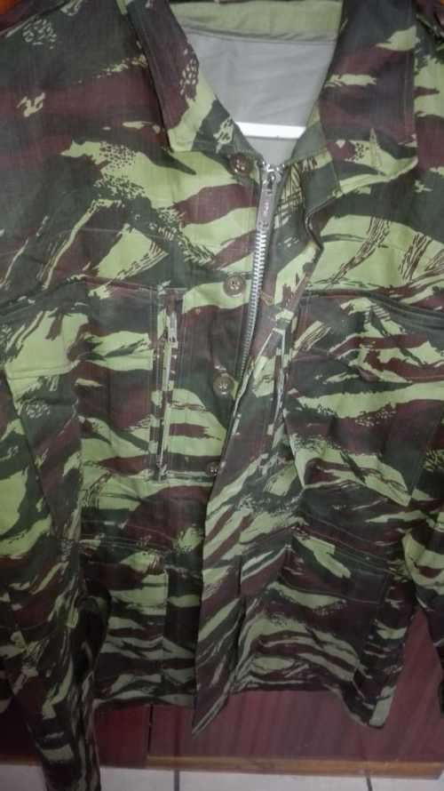SADF Recce Copy French Lizard Camo Jacket (Label says Medium but it fits XXL)