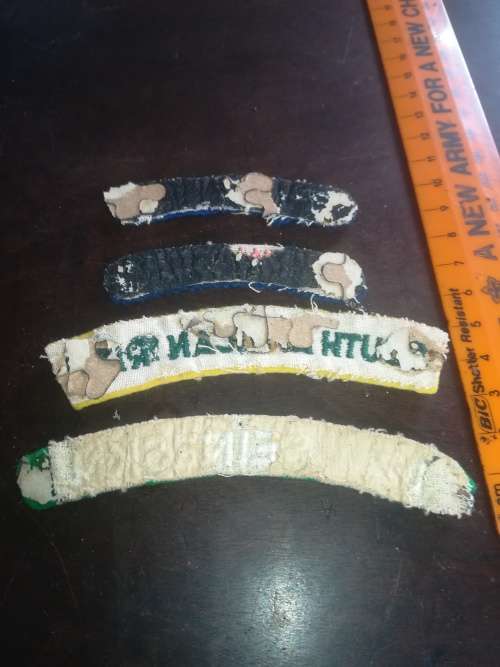 Mixed Lot Cloth Shoulder Titles #4 (4x Items)