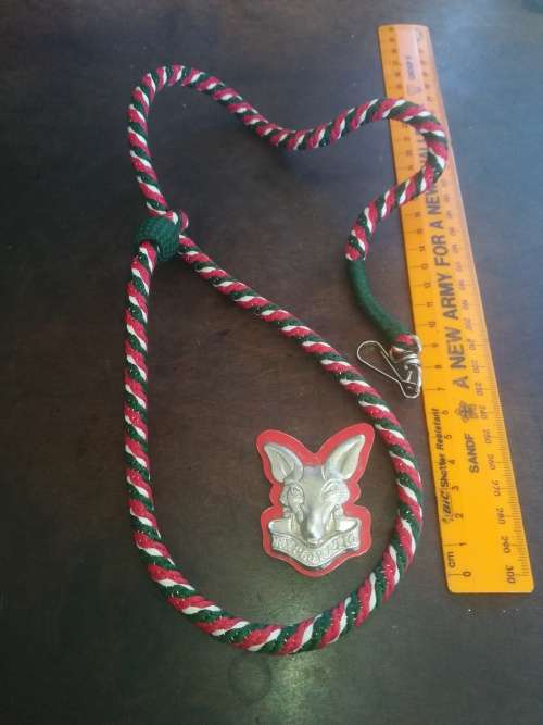 SADF Intelligence Corps Badge + Lanyard Combo