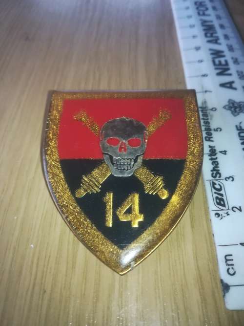 SADF 14 Field Artillery Regiment Flash (1x Pin missing)