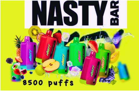 Vape- Nasty bar- 8500 pack of 10 mixed flavours