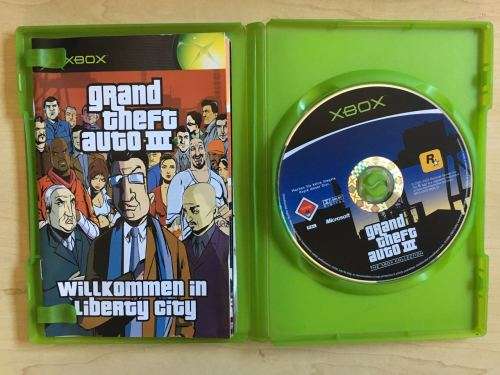 Crystal Xbox Console + 1 Controller & 2 Grand Theft Auto Games. (Collectors) (Retro)