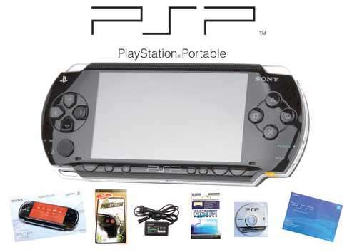 Sony Playstation Portable PSP-3004 Piano Black + 1 Game.(PSP)