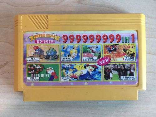 999999999 in 1 - 8-bit - Famiclone - Golden China (Retro) - FREE SHIPPING!!!