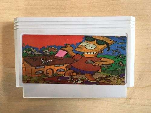 The Simpsons - NES - 8-bit - Famiclone - Golden China (Retro) - FREE SHIPPING!!!