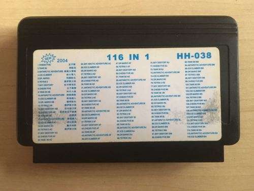116 in 1 - NES - 8-bit - Famiclone - Golden China (Retro) - FREE SHIPPING!!!