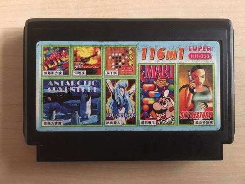 116 in 1 - NES - 8-bit - Famiclone - Golden China (Retro) - FREE SHIPPING!!!