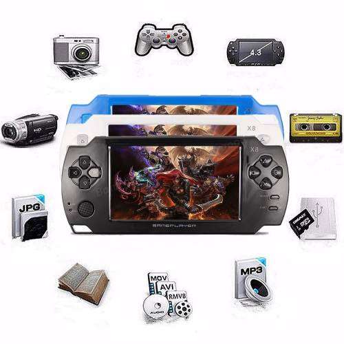 PSP GAME PLAYER  - 4.3 inch TFT Screen 4GB MP5 Player with FM Radio, Camera, With 9000 Games.
