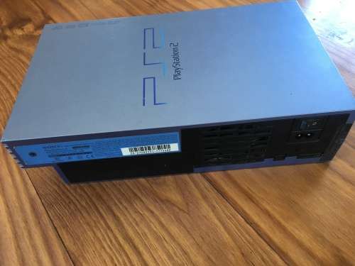 Sony Playstation 2 (Aqua Blue Phat) + Wired Controller + Memory Card & Game - FREE SHIPPING!!!