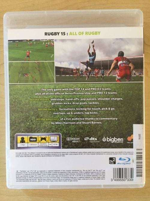 Rugby 15 (PS3)