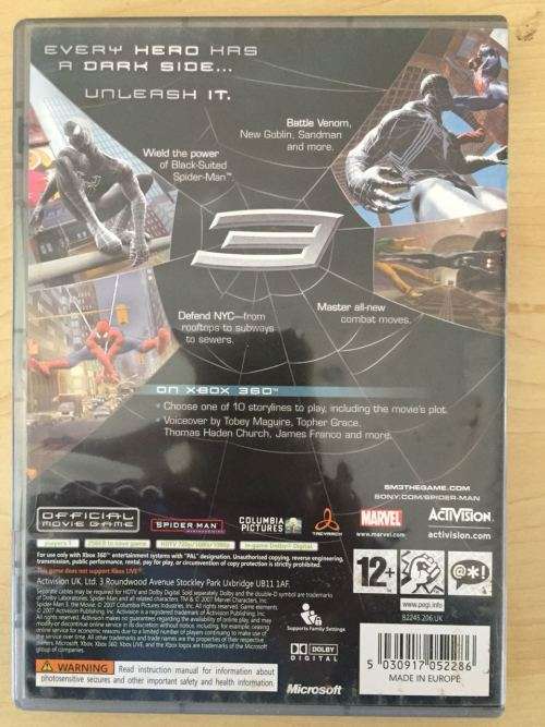 Spider-Man 3 - Classics (Xbox 360)