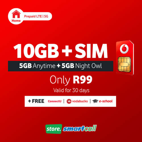SIM Only + 10GB Vodacom LTE Data