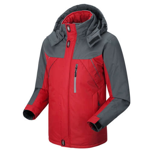 Winter Jacket Blue and Grey with Hood - *Free shipping