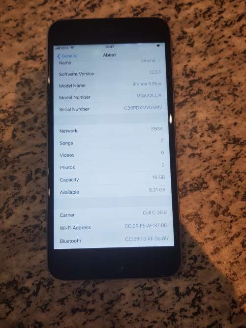 Iphone 6 plus 16Gb