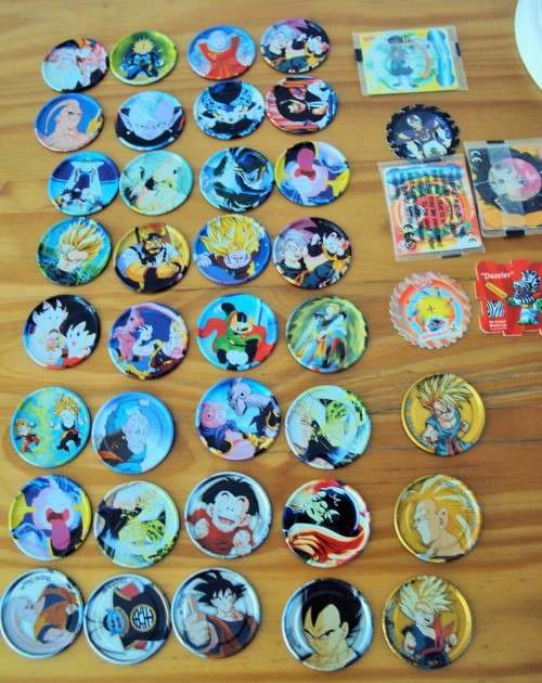 Tazos collection No.6 metal dragon & silver & gold, plus some other type still sealed