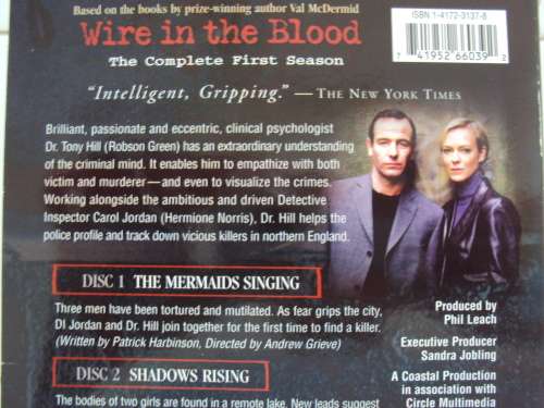 WIRE IN THE BLOOD the complete 1st season (boxed 3 discs) - Previewed good cond