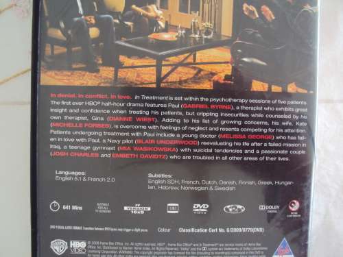 IN TREATMENT complete Season 1 (5 disc) HBO - Your therapist is listening, Gabriel Byrne