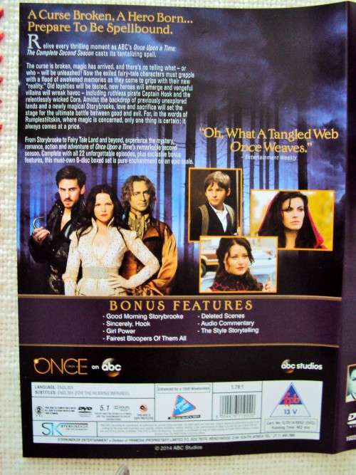ONCE UPON A TIME the complete second season - VGC, like new,