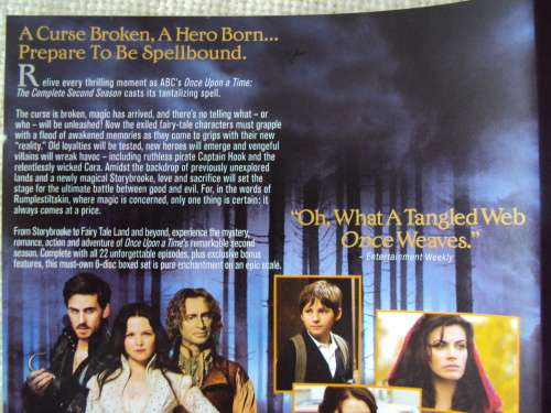 ONCE UPON A TIME the complete second season - VGC, like new,