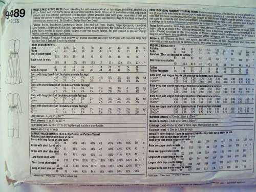 90's VINTAGE Simplicity 9489 Design Your Own Dress Size 8-14 ***COMPLETE