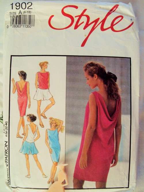 90's Vintage Style 1902 Pull on Separates, back cowl neck Size 6-18 ***COMPLETE & checked