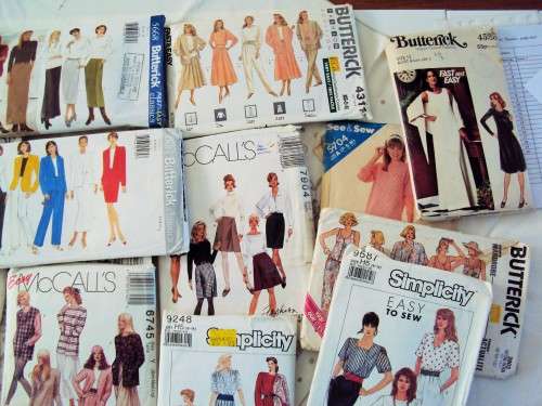 JOB LOT 22 sewing patterns ladies ***not checked if complete (includes wedding dress pattern