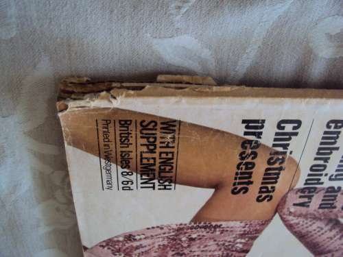 Vintage BURDA November 1969 with pattern inserts  Bottom spine has wear