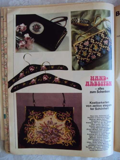 Vintage BURDA November 1969 with pattern inserts  Bottom spine has wear
