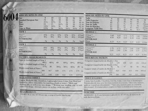 New Look 6004 Summer dresses 2 lengths Size 8-18 (6 sizes in one) ***UNCUT & unused