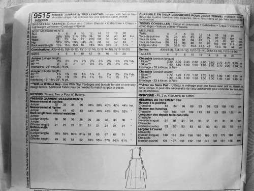 McCall's 9515 The 1 HOUR Jumper Size 16,18,20  ***UNCUT, factory folded - Vintage 90's