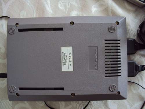 Vintage TV games console with 3 game cartridges - working