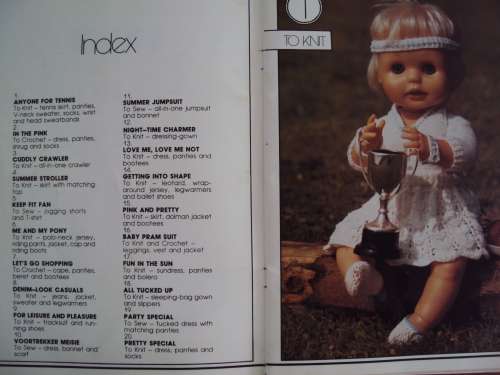Vintage book No.2 Book of First Love doll patterns by Woman's Value - 20 patterns to knit, sew & cro