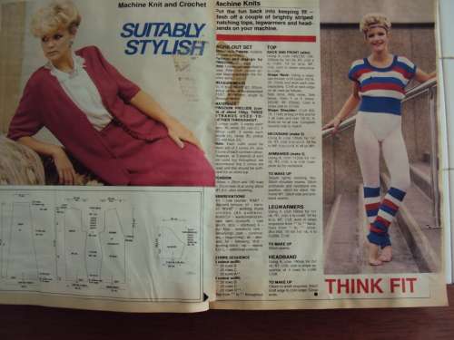 Collection vintage Machine knitting patterns from old mags pasted in file over 100 patterns!!!